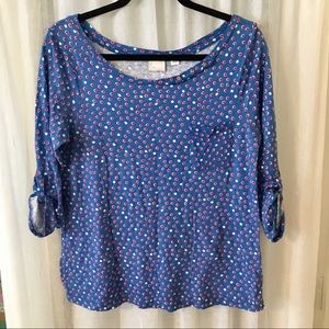 Anthropologie Postmark Banter Tee Polka Dot